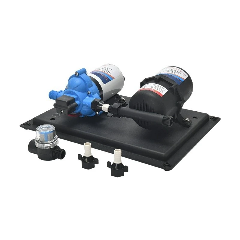 Integrated 11L Pressure Tank Pump - 12V/24V Booster Large Flow Water Pump for Yacht and RV Water Systems