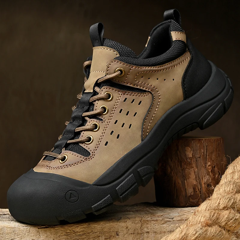 2026 Autumn New Men's Mountaineering and Hiking Shoes Outdoor Fashion Baotou Men's Off Road Hiking Shoes Size 38-46