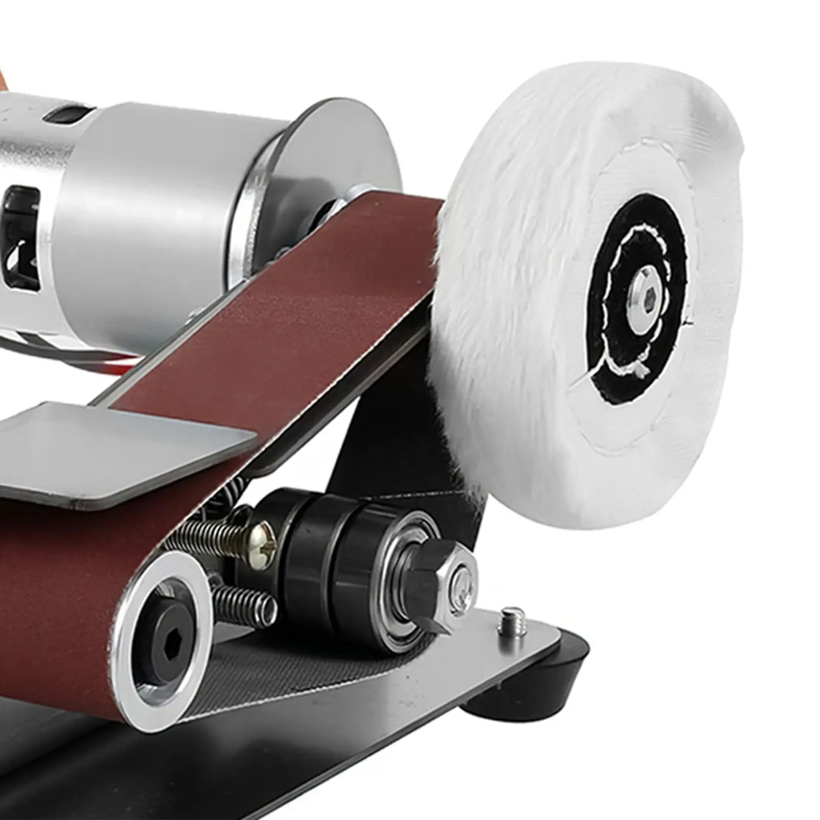 Multifunctional Belt Sander Knife Grinder Mini Bench Sanding Machine Durable Stainless Steel Compact for Tool Making and Repairs