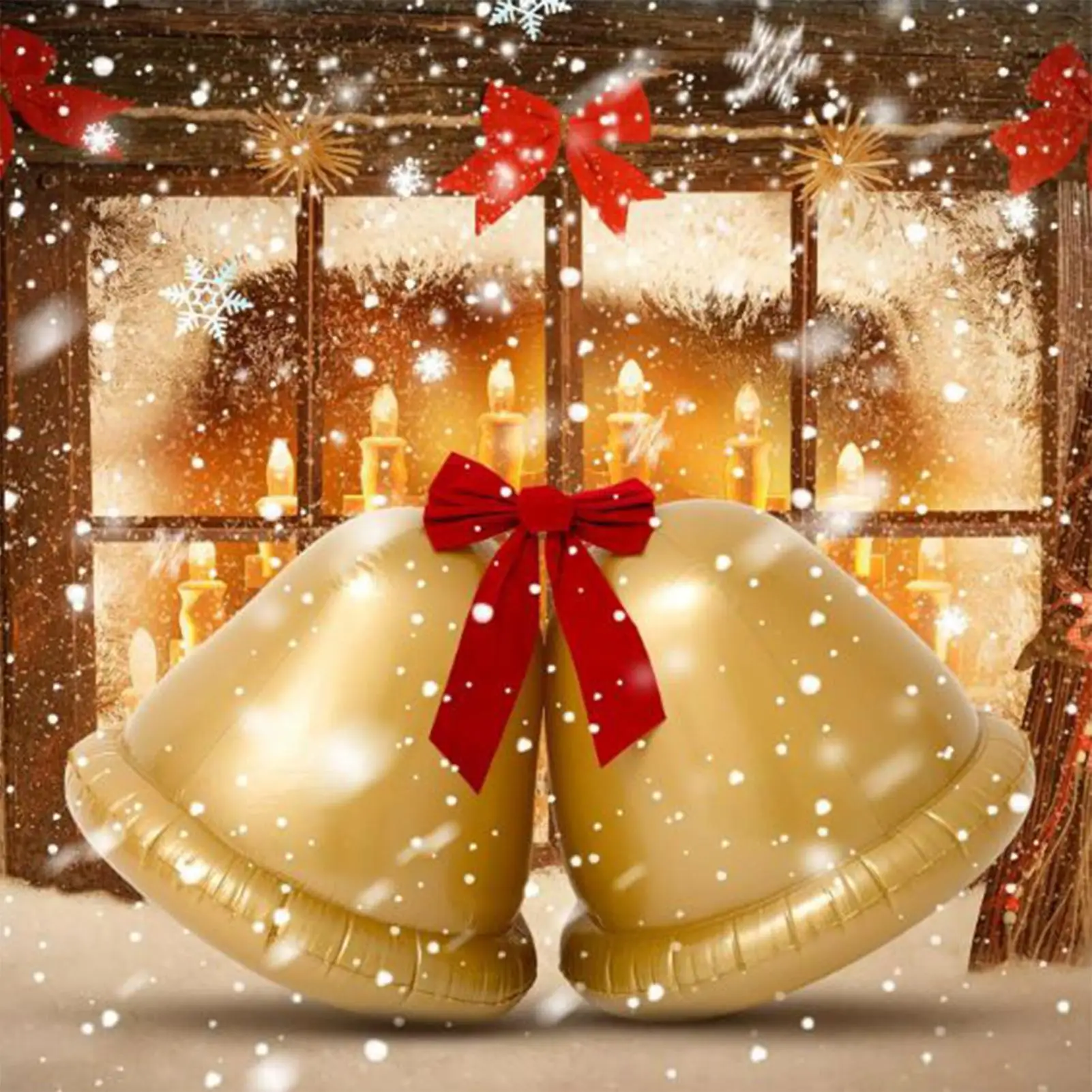 

Надувные рождественские шары с орнаментом, гигантский надувной рождественский шар, уличное украшение, 2 шт., праздничный праздничный декор для крыльца