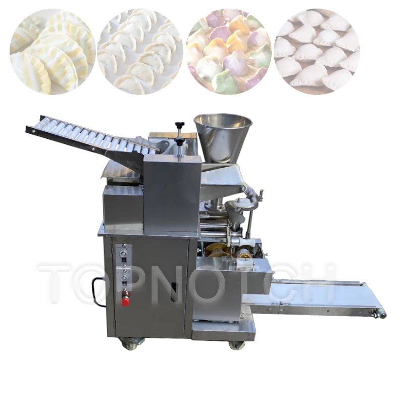 Imprensa automática de rolo de massas para bolinho Wrapper, máquina elétrica Ravioli Skin, comercial, aço, 220V, 110V