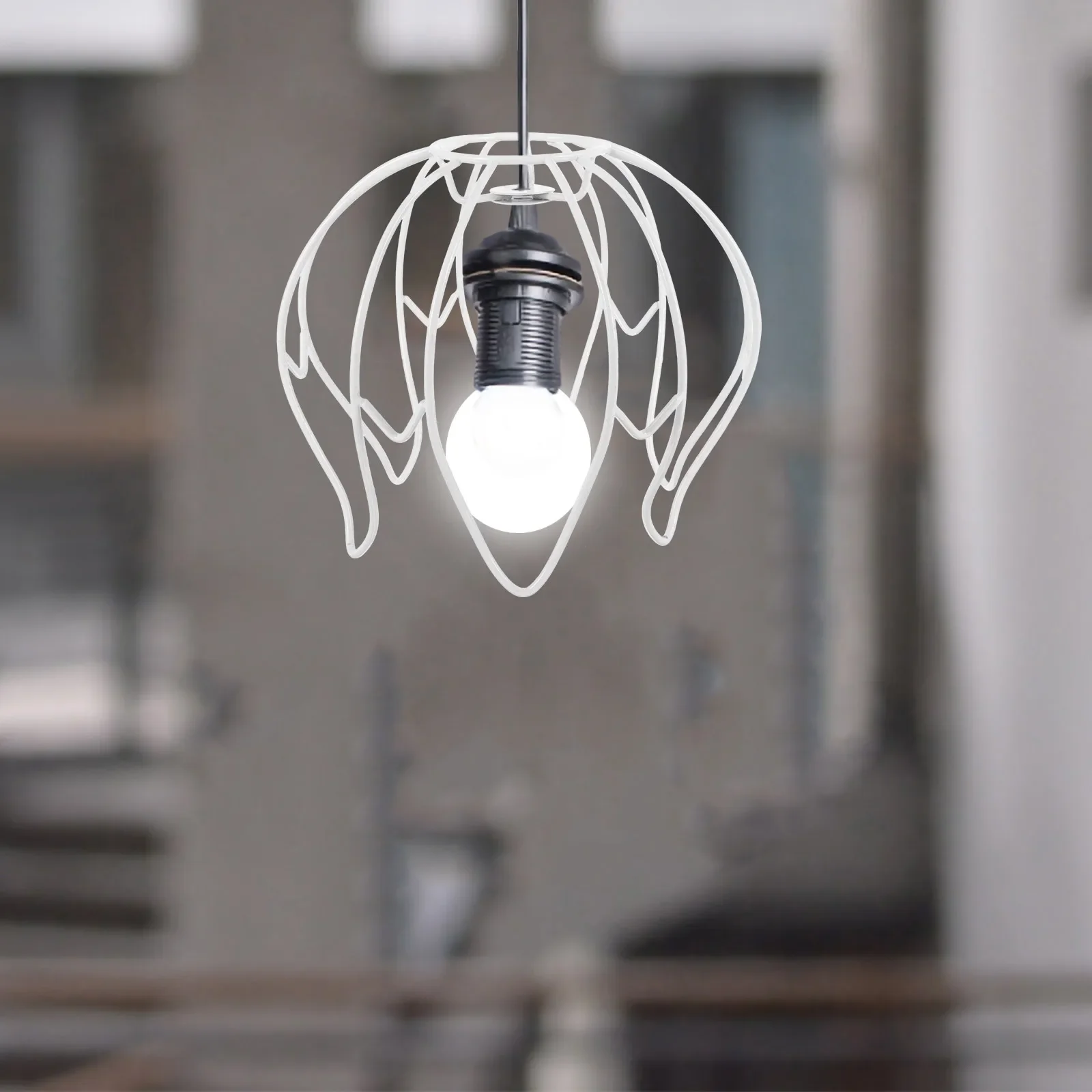 Lamp Shade Frame Crystal Chandelier Frame Lampshade Iron Wire Desk Lamp Shade Table Light Bulb Guard Diy Lamp Shade Frame Supply