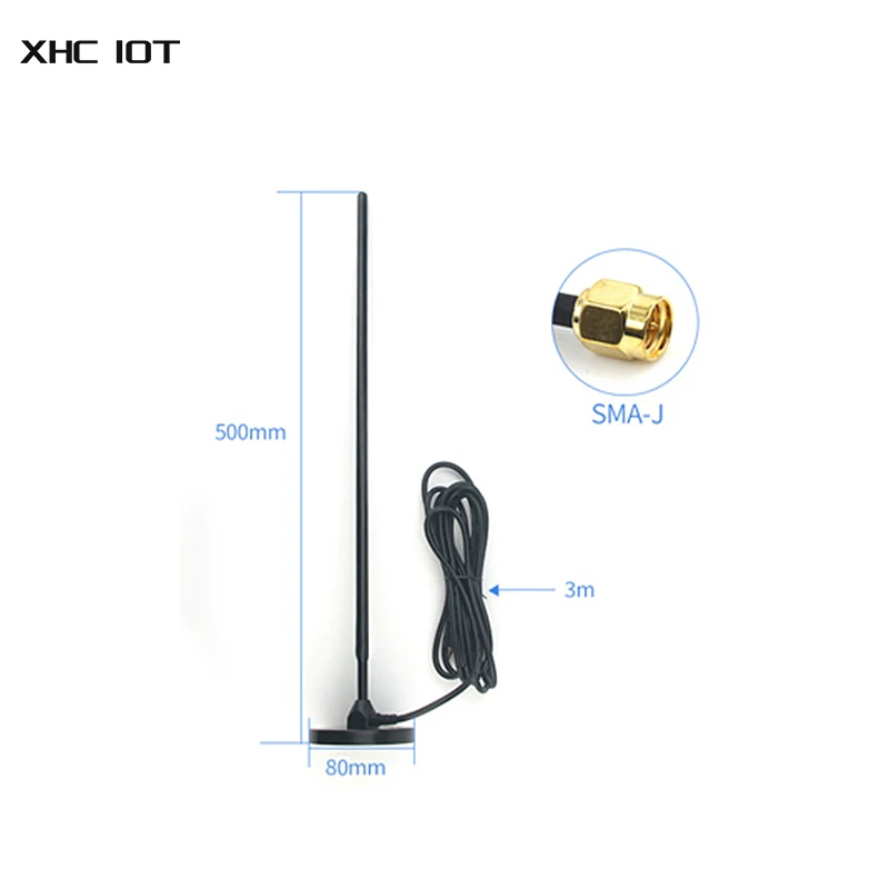 170MHz WIFI Antenna High Gain 3m Feeder 5dBi XHCIOT TX170-TB-300 Magnetic Sucker External Cable Outdoor Omnidirectional Aerial