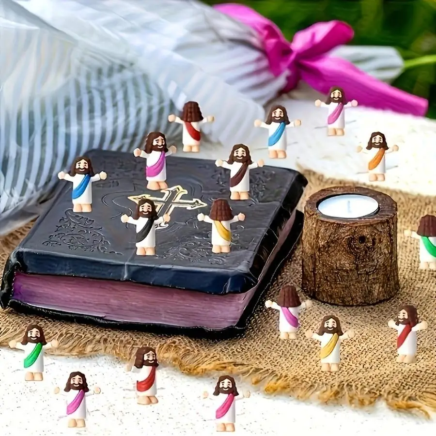 1/5/10/20/50/100pcs Mini Statue and Prayer Card Set- 