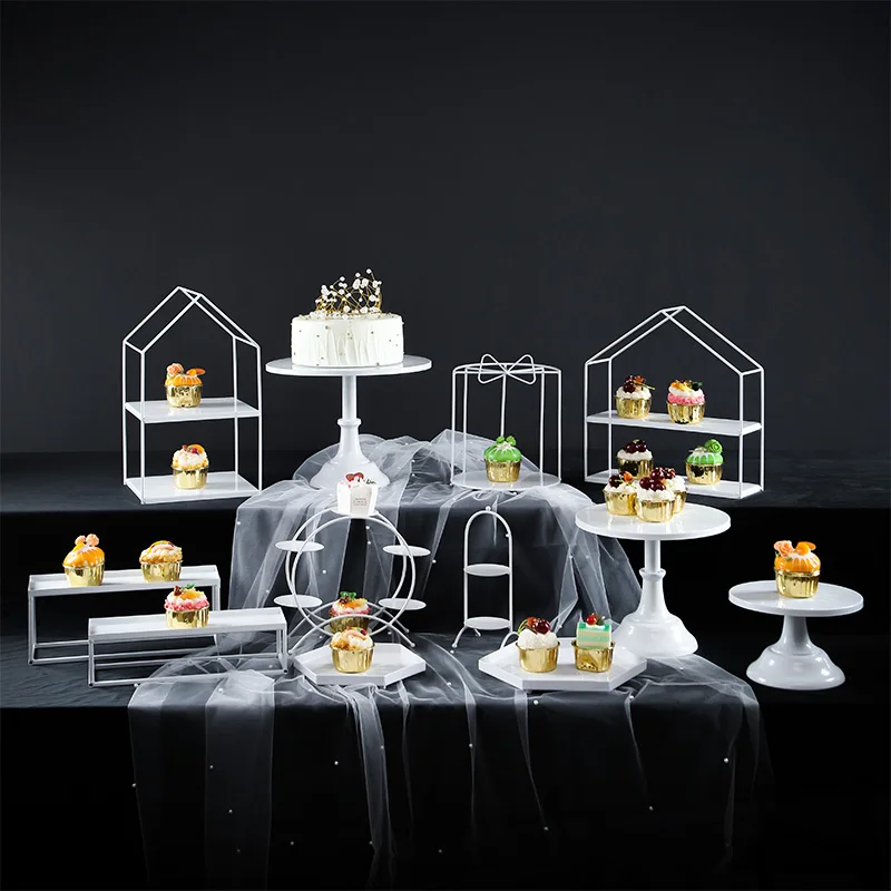 Birthday Cake Shelf Cold Meal Tea Break Table Afternoon Tea Dim Sum Rack