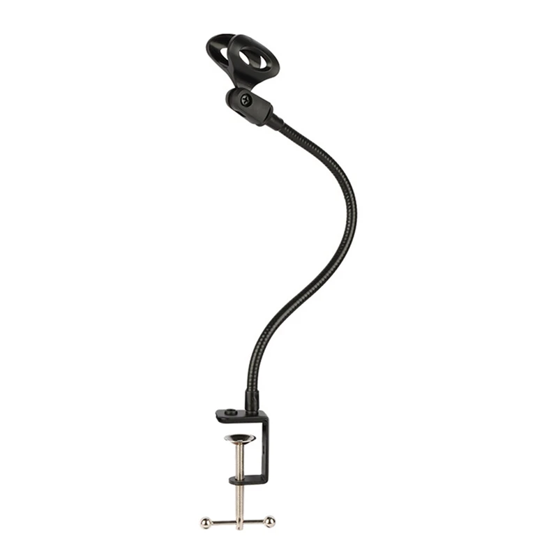 B03B-Desktop Microphone Stand Gooseneck Universal Hose 360 Degree Flexible Function Live Microphone Stand