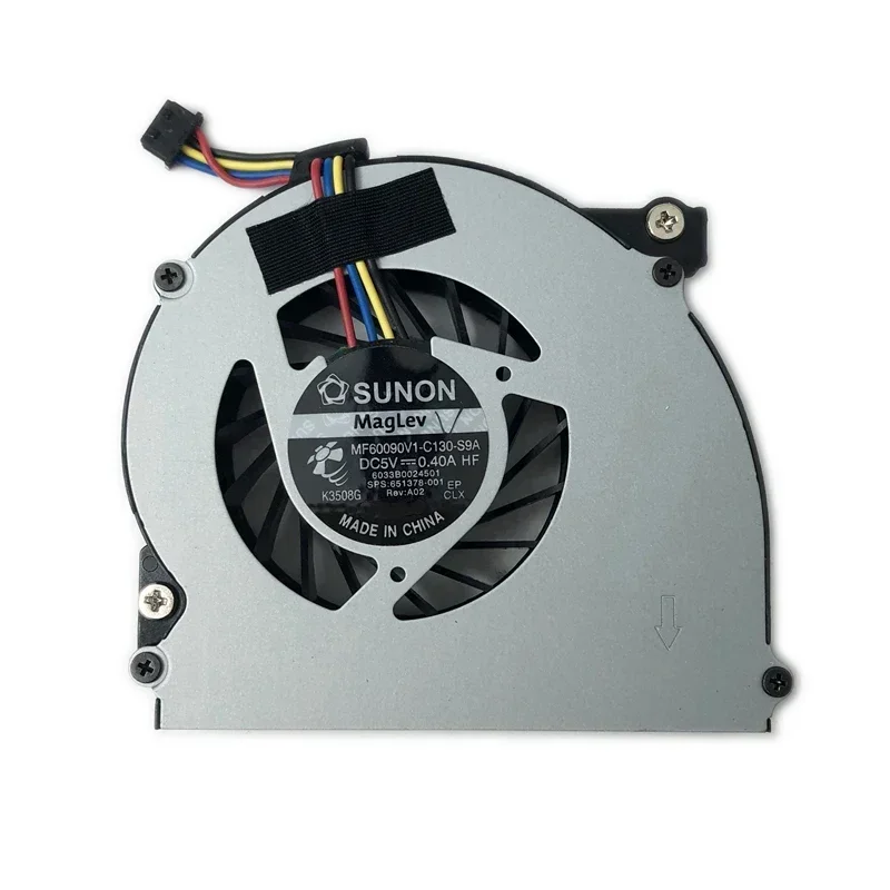 New Laptop CPU Cooling Fan For HP EliteBook 2560 2570 2560P 2570P Cooler 651378-001 MF60090V1-C130-S9A DC5V 0.40A