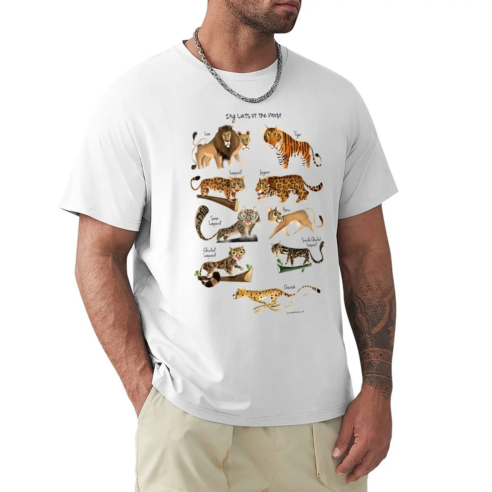 

Big cats of the World T-Shirt sweat shirt graphic t shirts sports fan t-shirts Short t-shirt tshirts for men