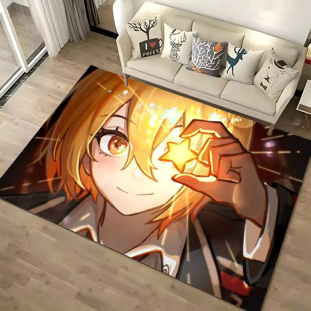 Game L-Limbus Company Floor Mat Rugs Soft Bedroom Floor Anti-skid Household Carpets