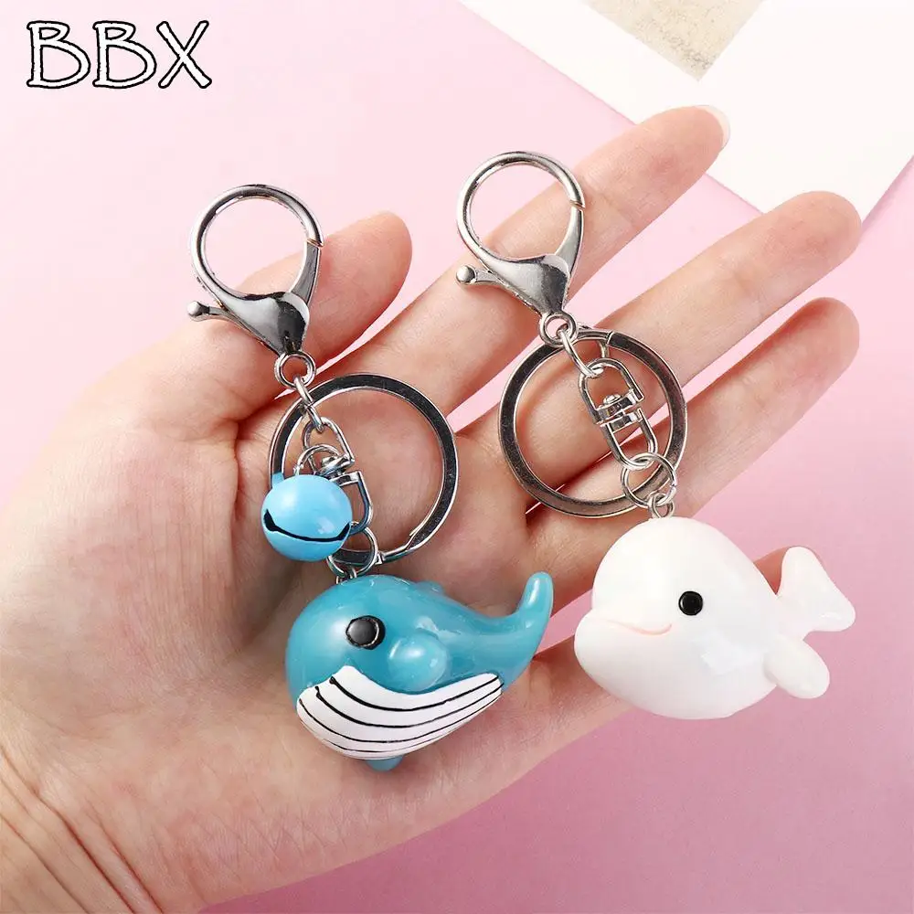

Simple Backpack Pendant Interior Accessories Bag Charm Keys Holder Dolphin Blue Whale Keychain Resin Car Key Ring Bag Pendant