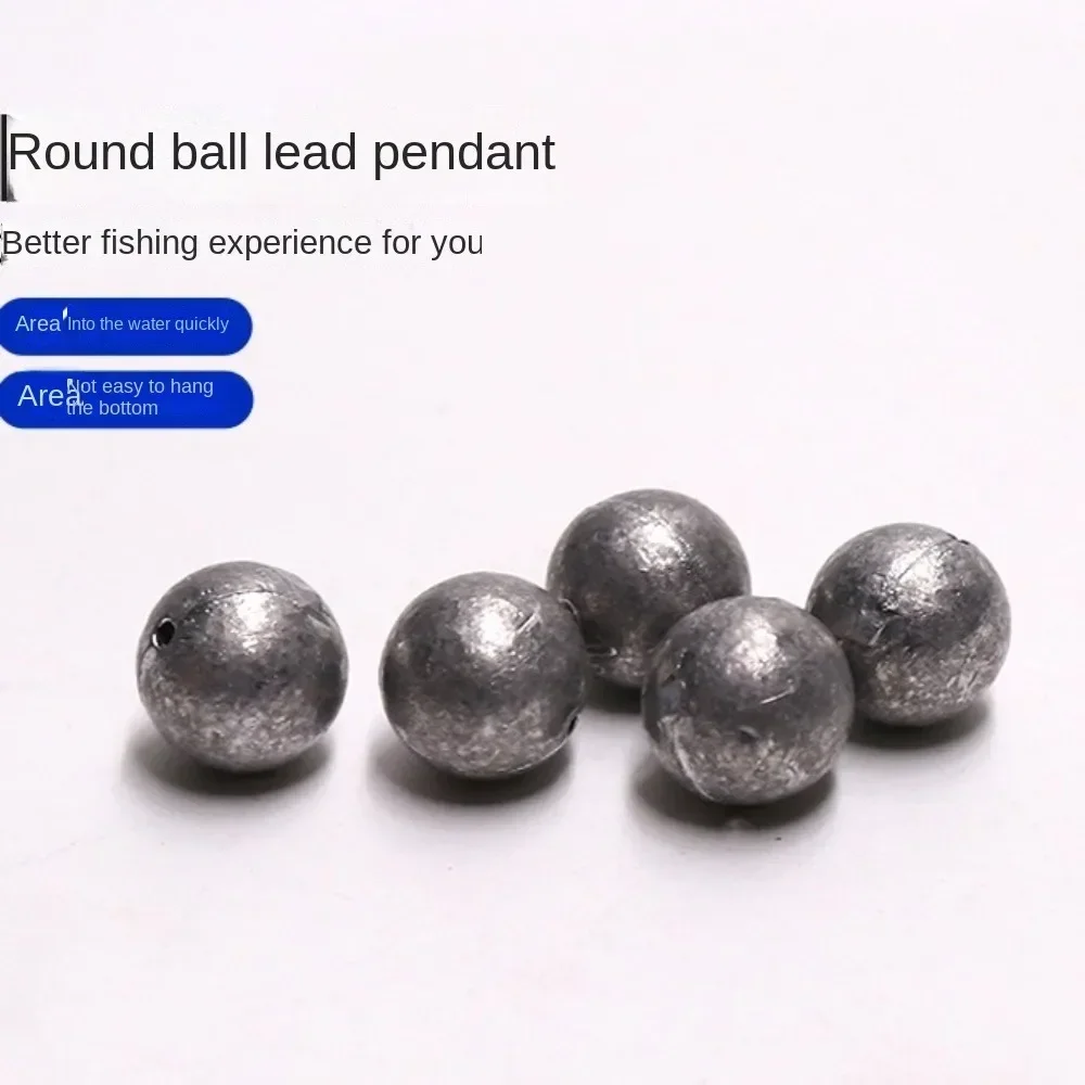 5PCS 10g-120g Fishing Lead Sinkers Lead Concave Bottom Fishing Weight Sinker Ball Style Anti Hanging Bottom Lead Weights