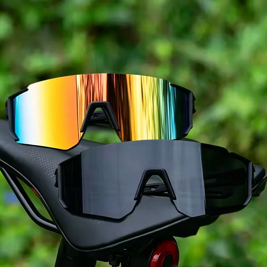 2pcs Large-Frame Stylish and Trendy Personality Sunglasses, Unisex, Suitable for Vacation, Cycling, Hiking and Mountain Climbing