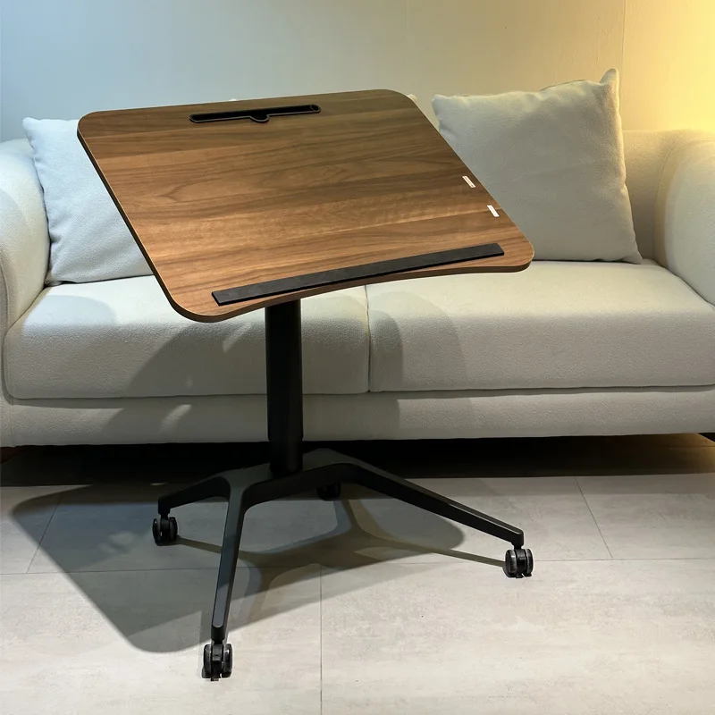 Pneumatic lift table computer table 0-90 degrees adjustable desktop table sofa side table