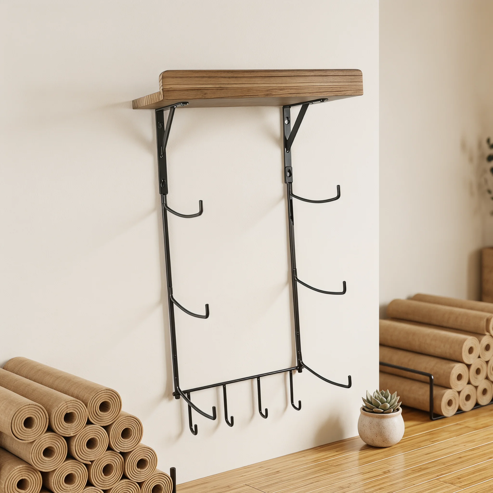 Soporte de pared para colchone - Home Gym Organization reseña y precio
