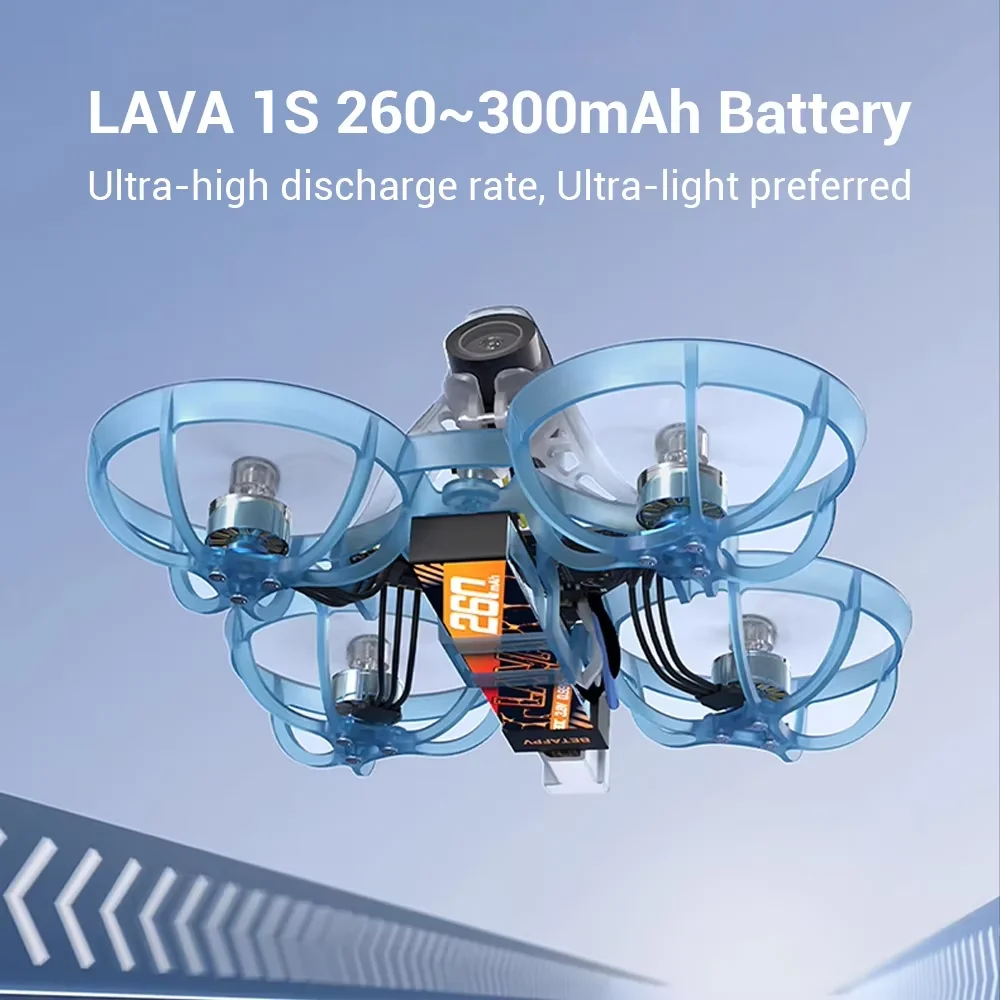 BETAFPV Air65 Brushless Whoop Quadcopter Compatible with:LAVA 1S 260mAh 80C B/ LAVA 1S 300mAh 75C B
