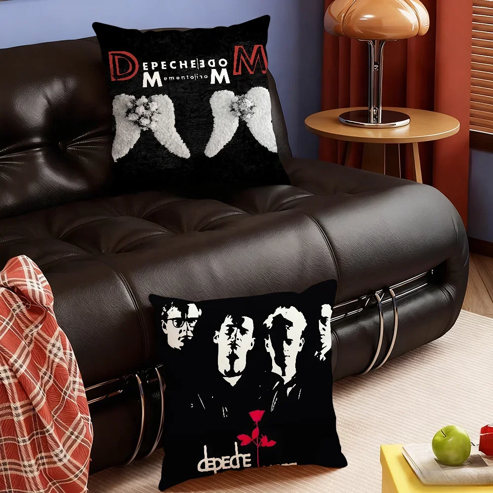 Band Cool D-Depeche M-Mode-S cushion cover Soft Smooth Pillow Case Hidden Zipper Washable Decorative Couch Office Gift