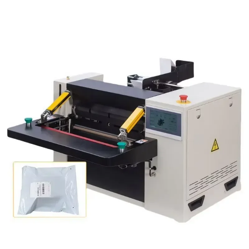 Automatic Hydraulic Food Packaging Machine 220V PE Roll Bag Sealer High Precision Plastic Film Cutter for Snack Bread Packing