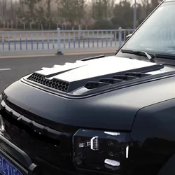 Universal Car Air Outlet Cover Decoration Trim Plastic Car Hood Scoop Fake Air Flow Intake Vent Covers Auto Exterior Accessories