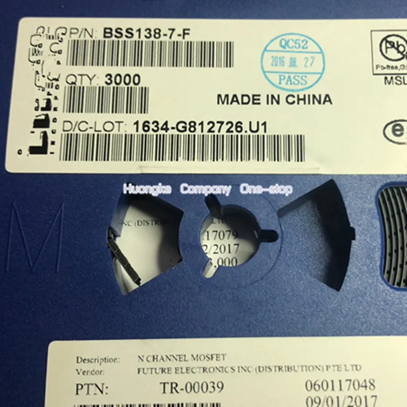 100Pcs/lot BSS138-7-F silk-screen 38 SOT-23 N-CHANNEL ENHANCEMENT MODE FIELD EFFECT TRANSISTOR In Stock