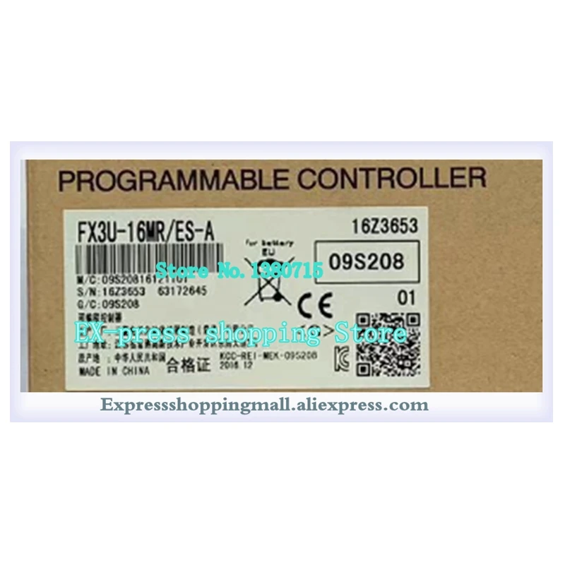 New FX3U-16MR FX3U-16MR/ES-A FX3U-16MR ES-A PLC Main Unit DI 8 DO 8 Relay 24V DC FX3U-16MR/ES-A