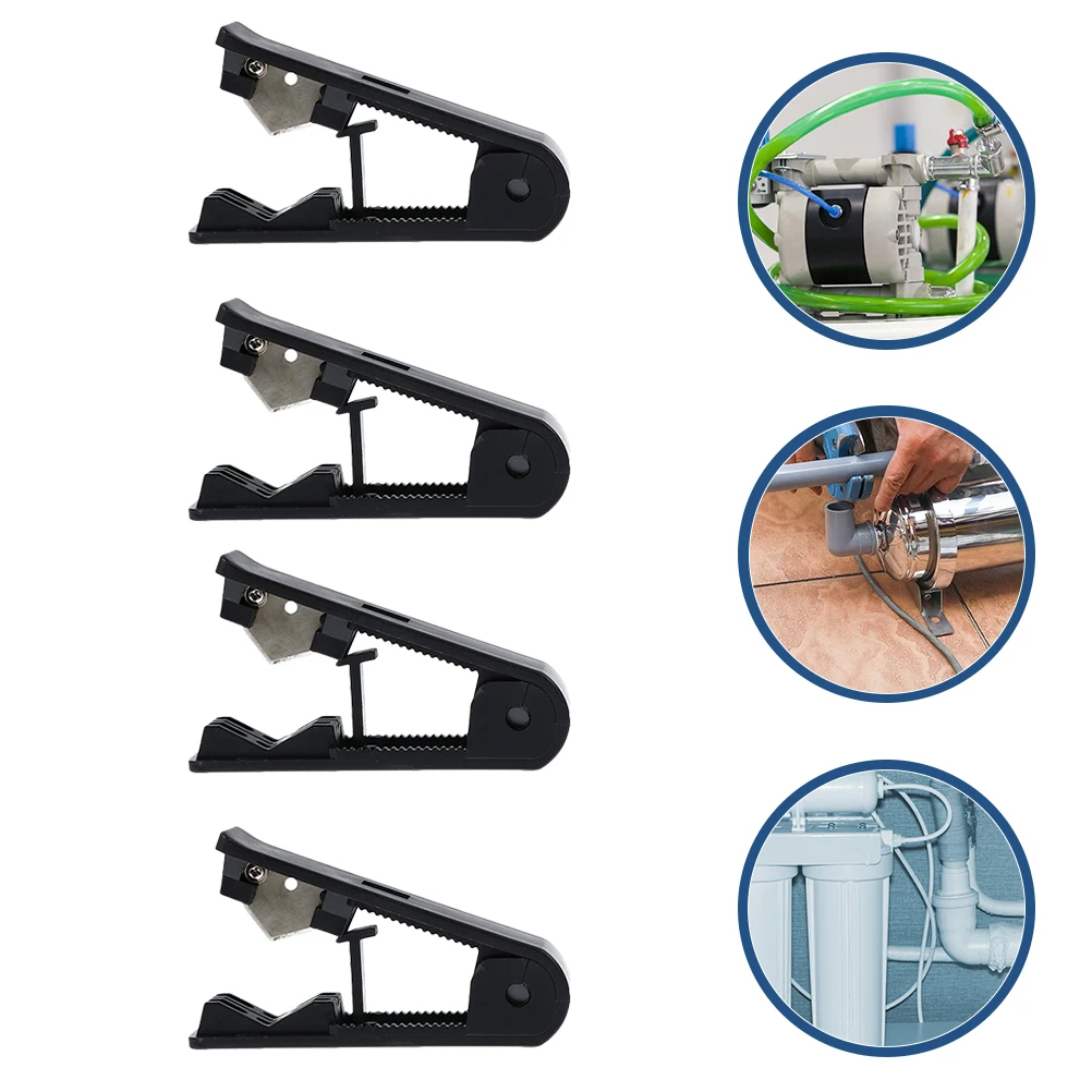 4 قطعة قاطع خرطوم بلاستيكي متعدد الطبقات أداة قطع الأنابيب كفاءة خفيفة الوزن مقبض مريح قبضة قاطع أنبوب المياه المحمولة