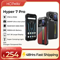 HOTWAV Hyper 7 Pro Smartphones 5G 200MP Android14 6.6 '' FHD+120Hz Rugged Smartphones 36GB 256GB 10800mAh 33W Waterproof Celular