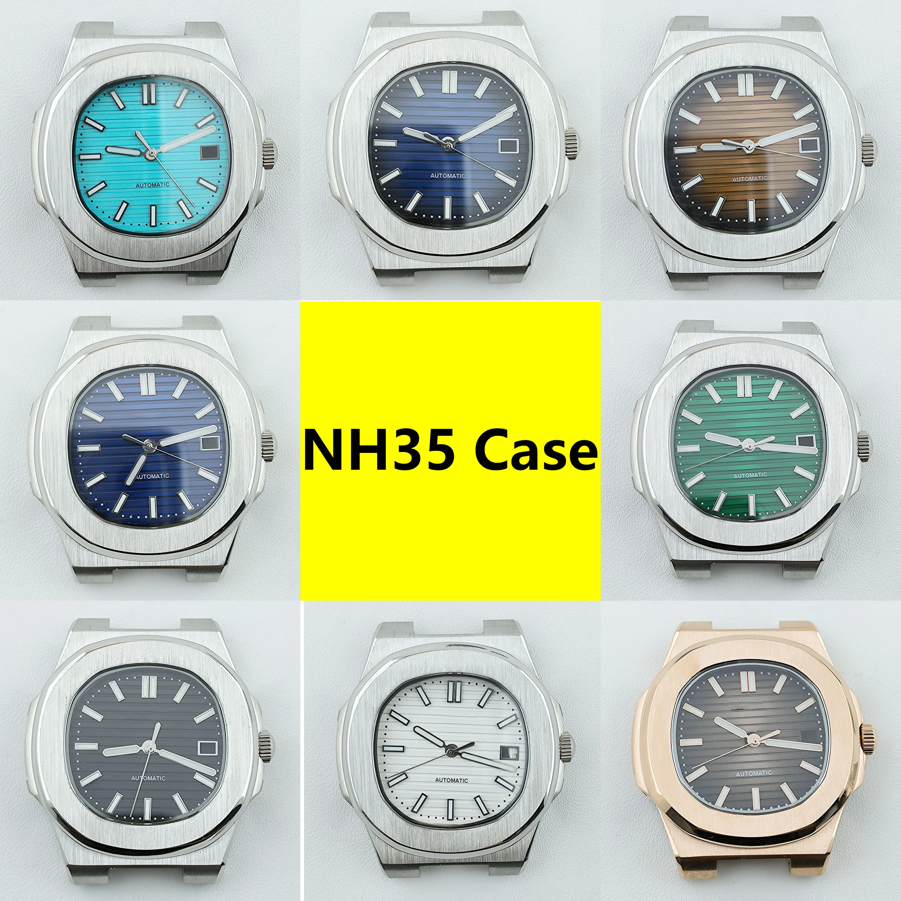 

NH35 Case Men's Stainless Steel Watch Sapphire Glass Sports Watch Suitable for NH35 NH36 Movement Watch Accessories