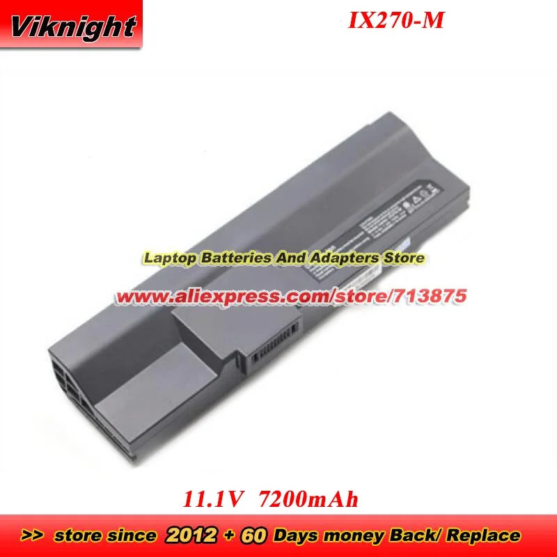 

IX270-M Battery 1X270-M 11.1V 7200mAh for Dynamics GD6000 GD8000 GD8200 for Hummer GoBook XR-1-IX270 Gd3200