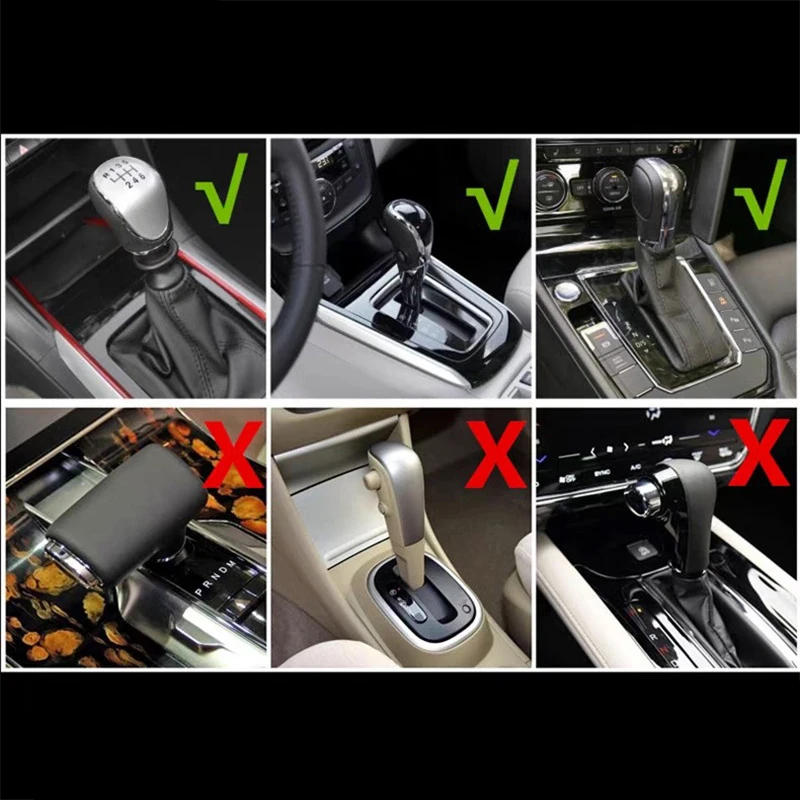 New Leather Car Gear Shift Knob Covers Non-Slip Handle Cover For Seat Leon 5F Mk3 Ibiza Tarraco Arona Ateca Alhambra Accessories - view 5