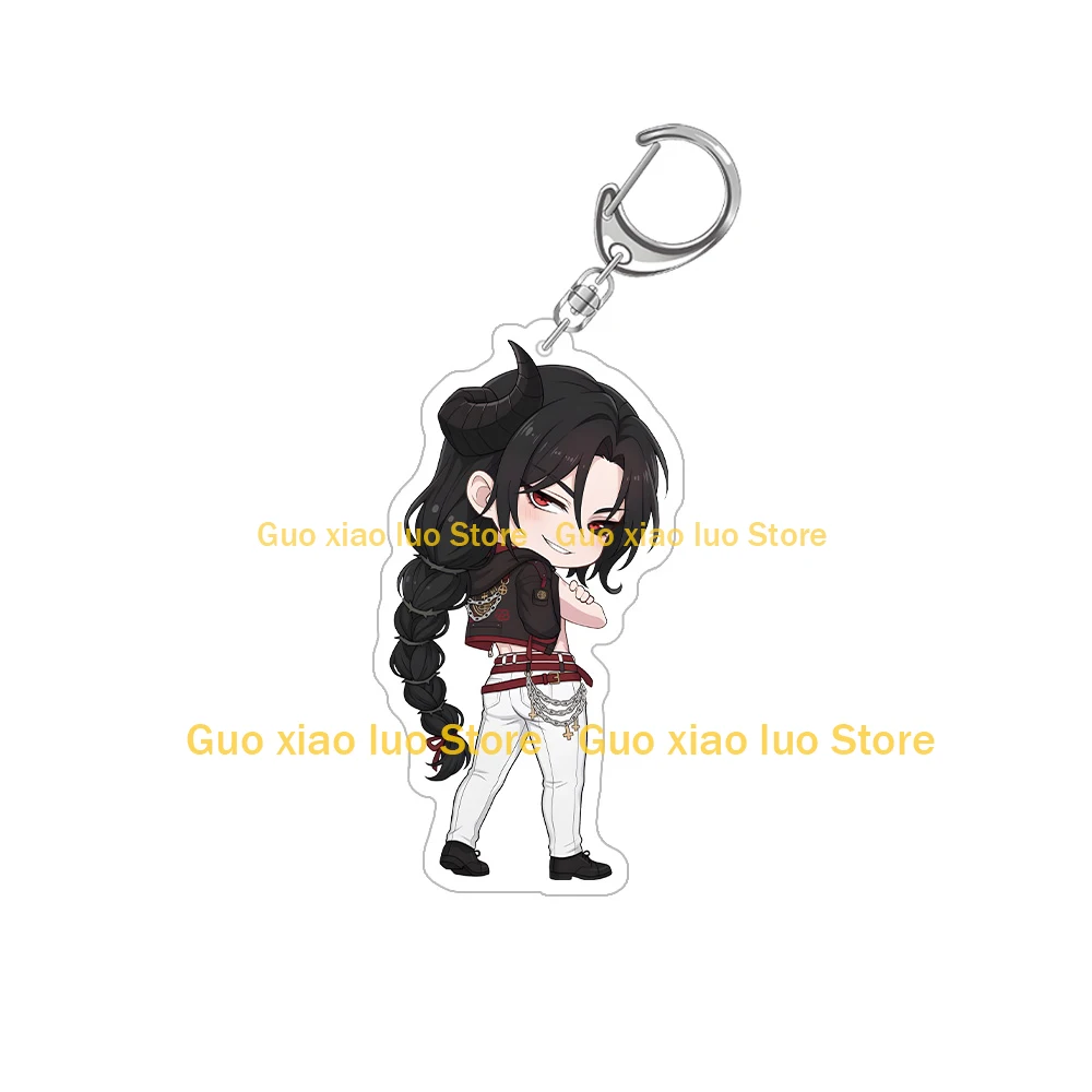 What in Hell is Bad? Official character Satan Leviathan Mammon Beelzebub Asmodeus Belphegor Lucifer Chibi Acrylic keychain Toy