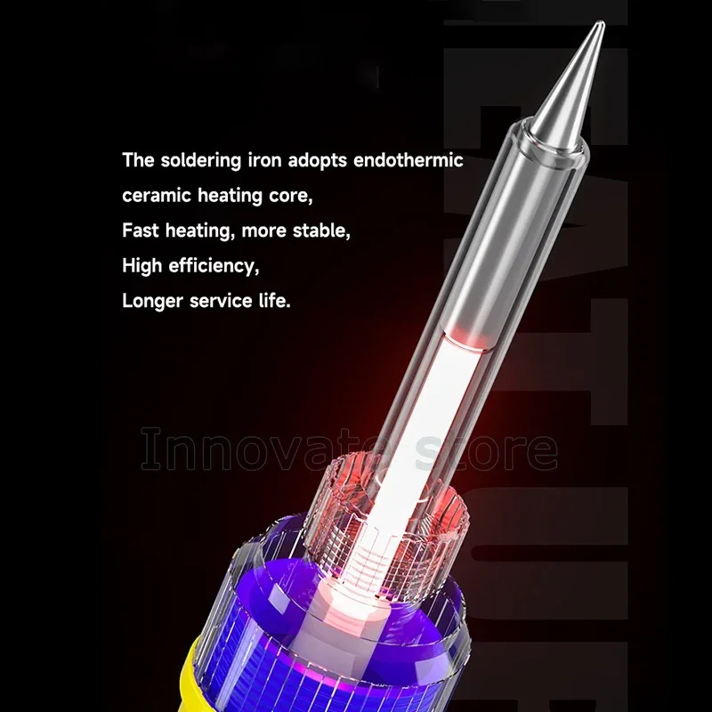 MECHANIC HK-990 Anti-static Soldering Iron 90W Intelligent Digital Welding Pen Quickly Heating  Soldering Repair Heater Tip