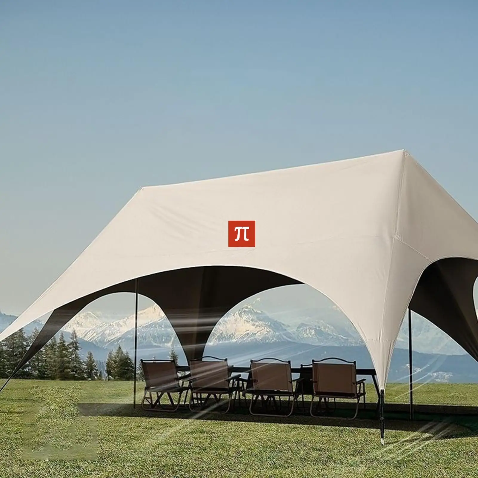 Camping Gazebo Hexagonal Rainproof Sun Shelter Foldable Quick-opening Windproof Butterfly Picnic Outdoor Shade Tent