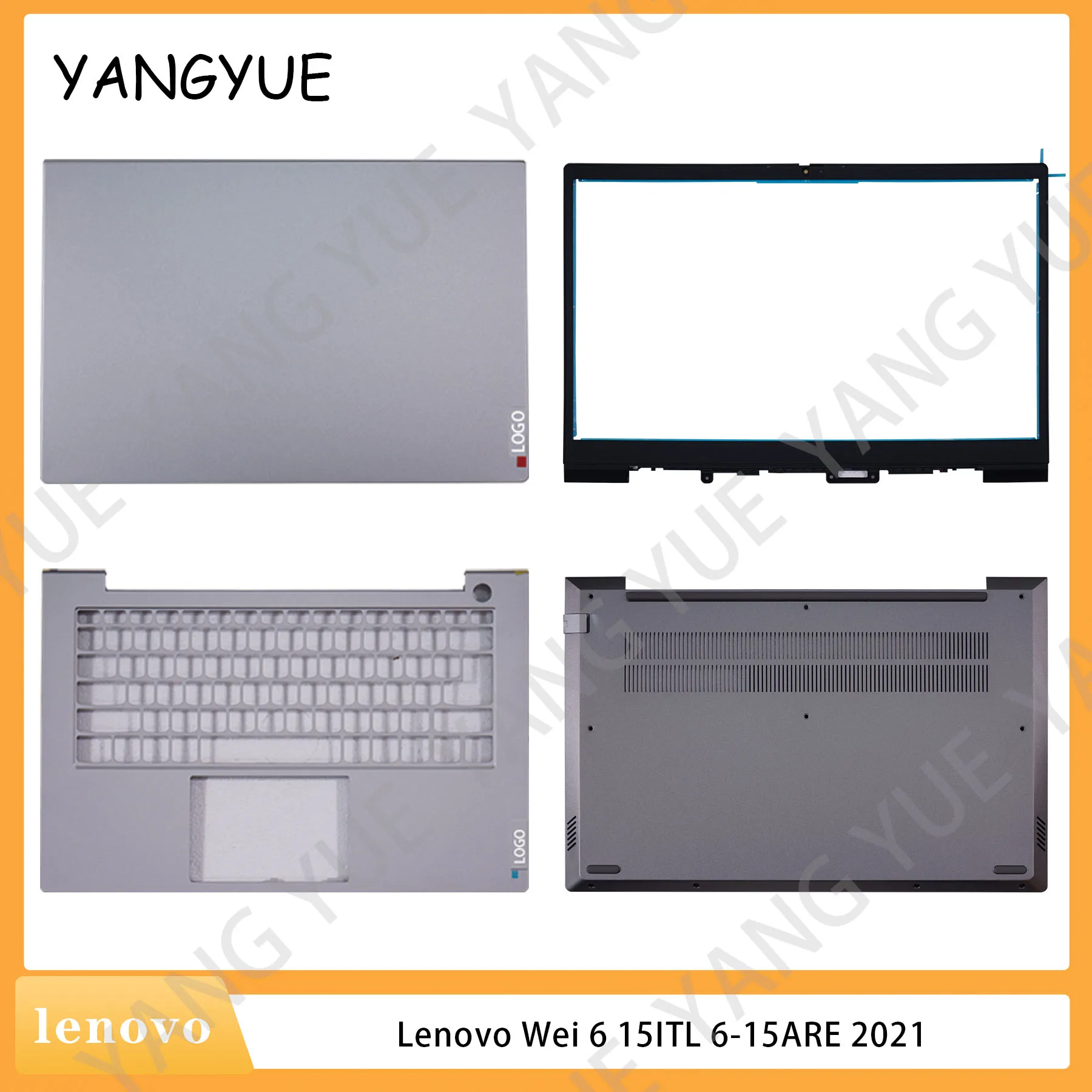 

Нижний корпус для ноутбука Matebook Lenovo Wei 6 15ITL 6-15ARE 2021, Сменный Чехол с петлями и задней крышкой