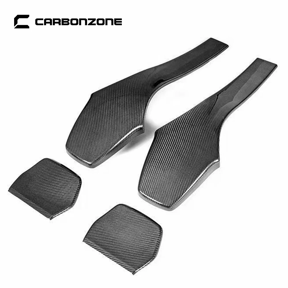 Dry Carbon Fiber Interior Car Seat Back Covers Decorations for BMW M3 F80 M4 F82 F83 Styling Trim 2pcs/pair Auto Parts