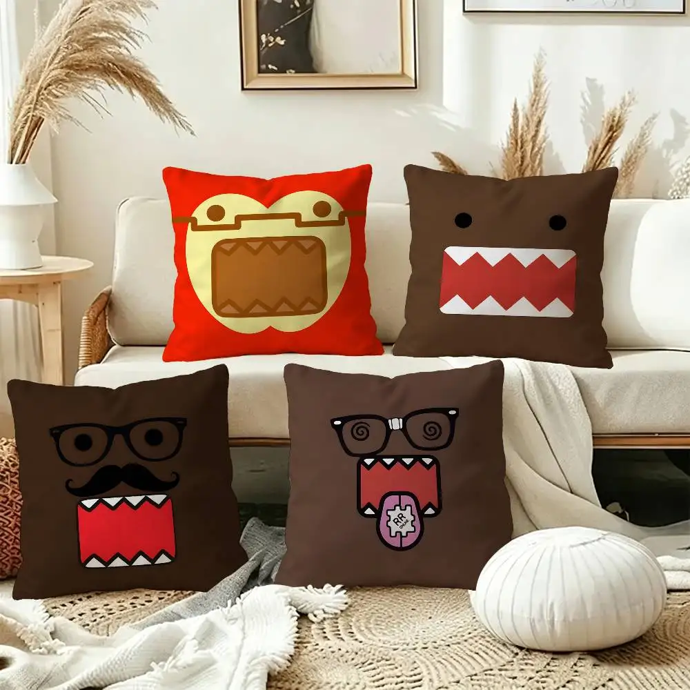 Cute D-Domo-KunS Cushion Cover Polyester Sofa Cushions Decorative Throw Pillows Home Decoration Pillowcover