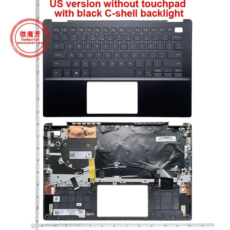 

US NEW Laptop For Dell Vostro V5390 V5391 5390 5391 Latitude 3301 Black C Shell Cover Upper Palmrest Keyboard Backlight 0X4GC4