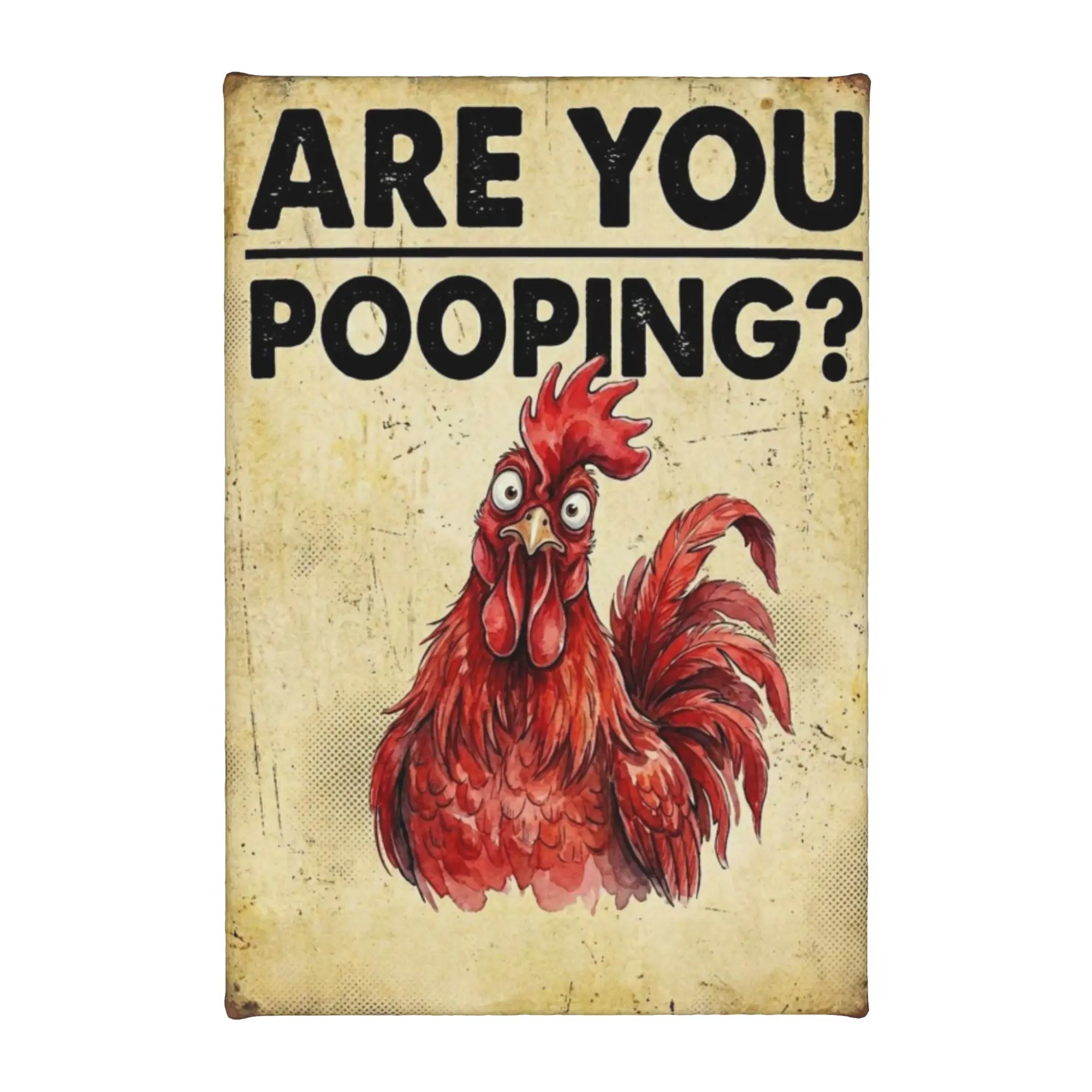 Modern Wall Art Canvas Print Unframed Custom Canvas Painting Bedroom Are You Pooping Wall Hanging Artwork  8x12inch