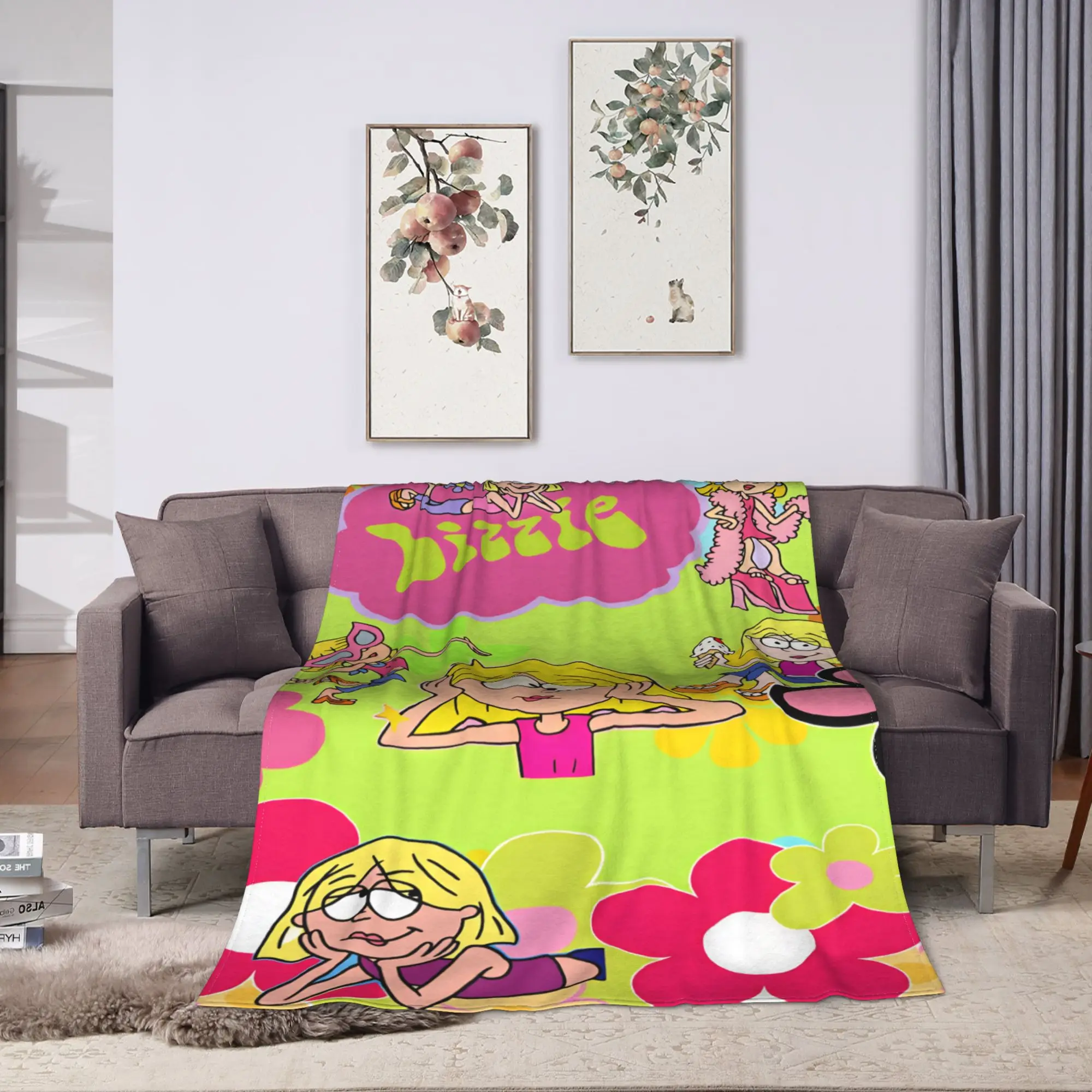 Lizzies Cartoon McGuires Super Soft Blanket  Camping Plush Bedding Throws Novelty Couch Bed Flannel Bedspread Sofa Bed Cover