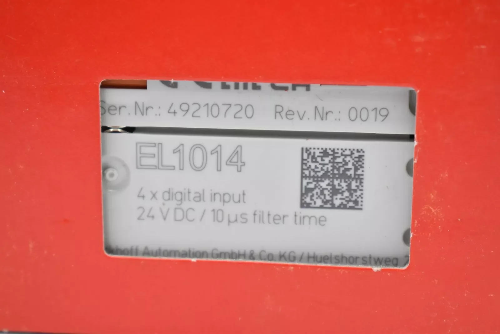 EL1014 El 1014 4ช่องโมดูลอินพุตดิจิตอลสำหรับ EL1014 beckhoff