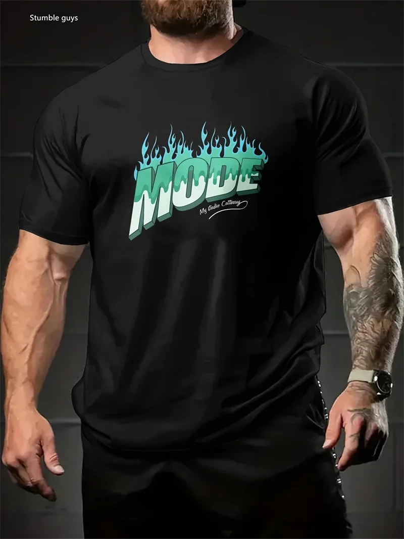 Bestseller Herren Sommer Übergrößen Anime T-Shirt Locker Geschnittenes Kurzarm-Shirt aus Weichem, Bequemem Stoff Übergroßes Jersey-Oberteil