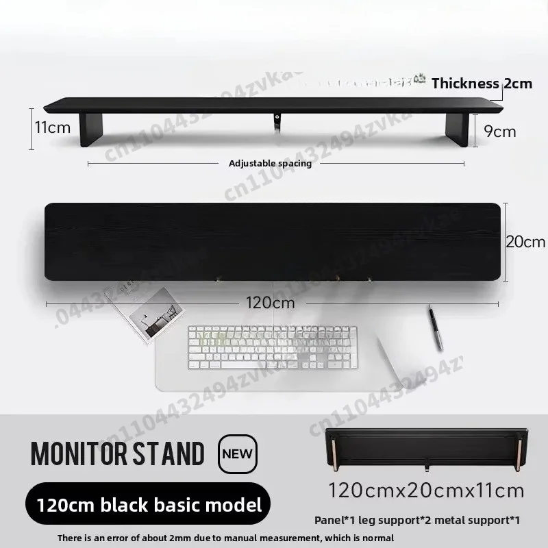 Computer Desk With Riser Rail Computer Desk Shelf Modern Workspace OrganizerZ3 Pro Modular Solid Wood ...
