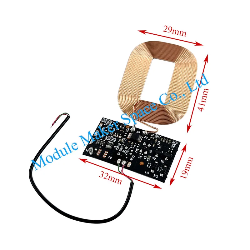 وحدة استقبال شاحن لاسلكي لوحة PCBA ملف عالمي DIY حل شحن لاسلكي مع ورقة عزل مغناطيسية #3