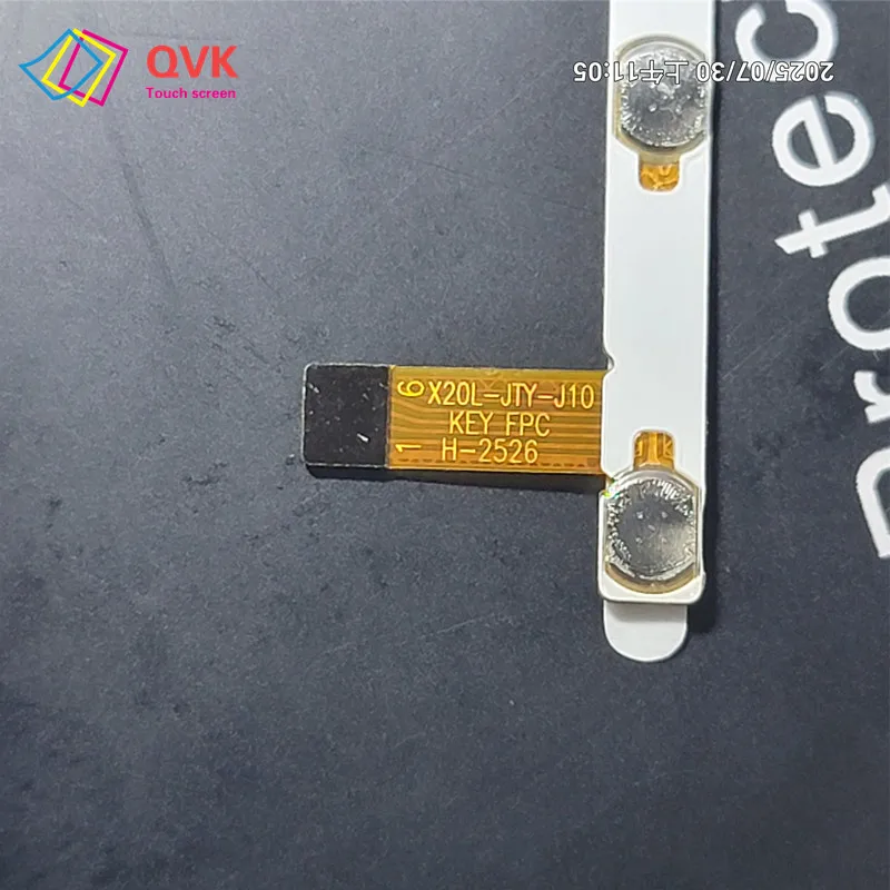 P/N X20L-JTY-J10 KEY FPC H-2526 6PIN 42MM Tablet spare parts Switch on off Power Volume button Cable Flex