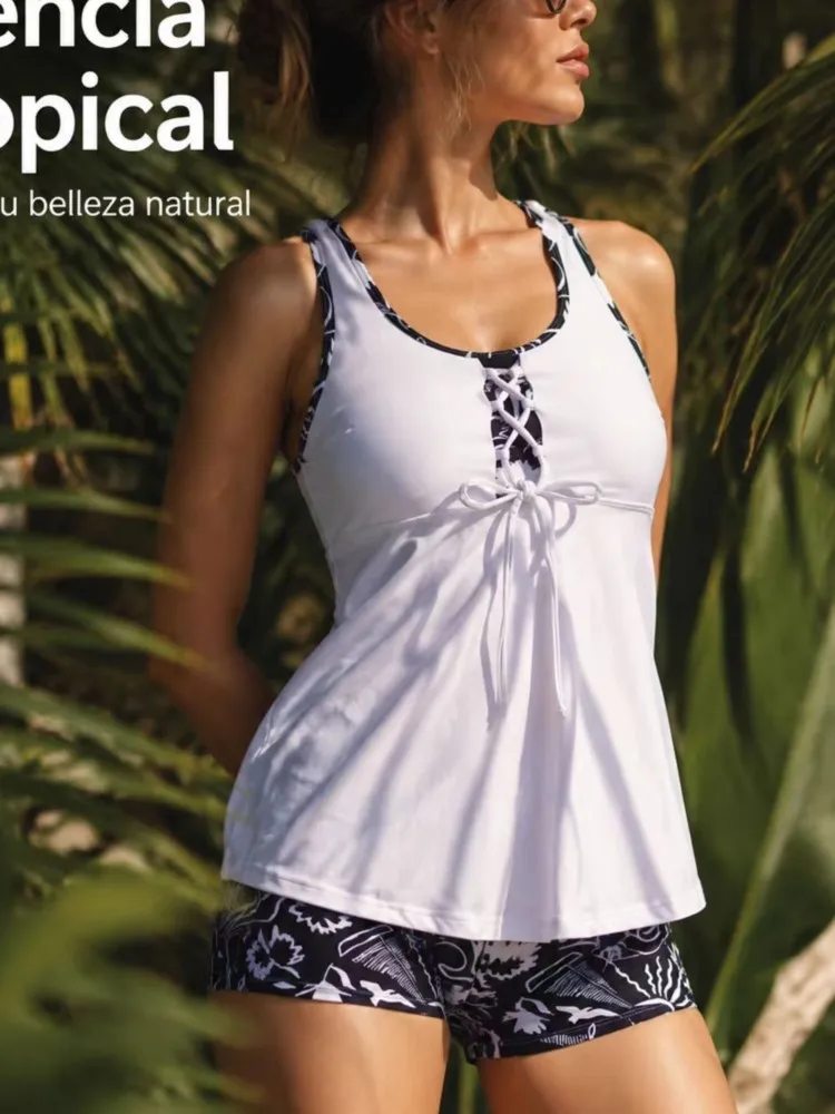 Trajes de baño para mujer, conjuntos de tankini sexys, nuevos bikinis con aros, trajes de baño brasileños, ropa de playa, bikinis de dos piezas.