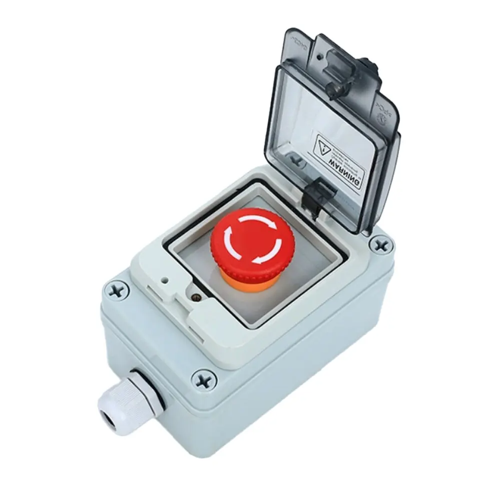 Outdoor Waterproof Button Control Box, Switch Box, Start Stop Control Button Switch Box Waterproof Outdoor Protection Shield