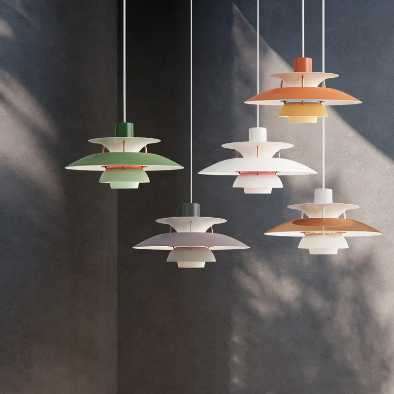 

Pendant Lights Ins Colorful Umbrella Macaron Nordic LED Ceiling Lamp Art Decor Hanglamp Living Room Lamparas Lighting Fixtures