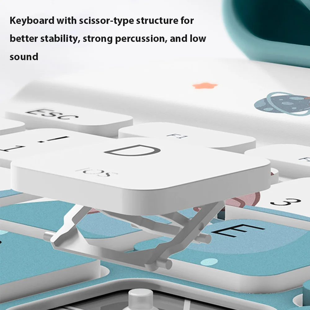 Pokrowiec na klawiaturę Bluetooth do Samsung Galaxy Tab A9 Plus 11 cali Etui do Samsung Galaxy A9+ SM-X210N/X216B Magic Keyboard Mouse — zdjęcie 4