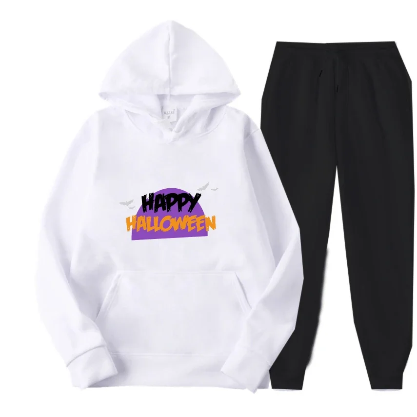 2025 Un fondo púrpura semicircular con estampado inglés estilo callejero hombres Sudadera con capucha Casual primavera y otoño moda Jersey traje