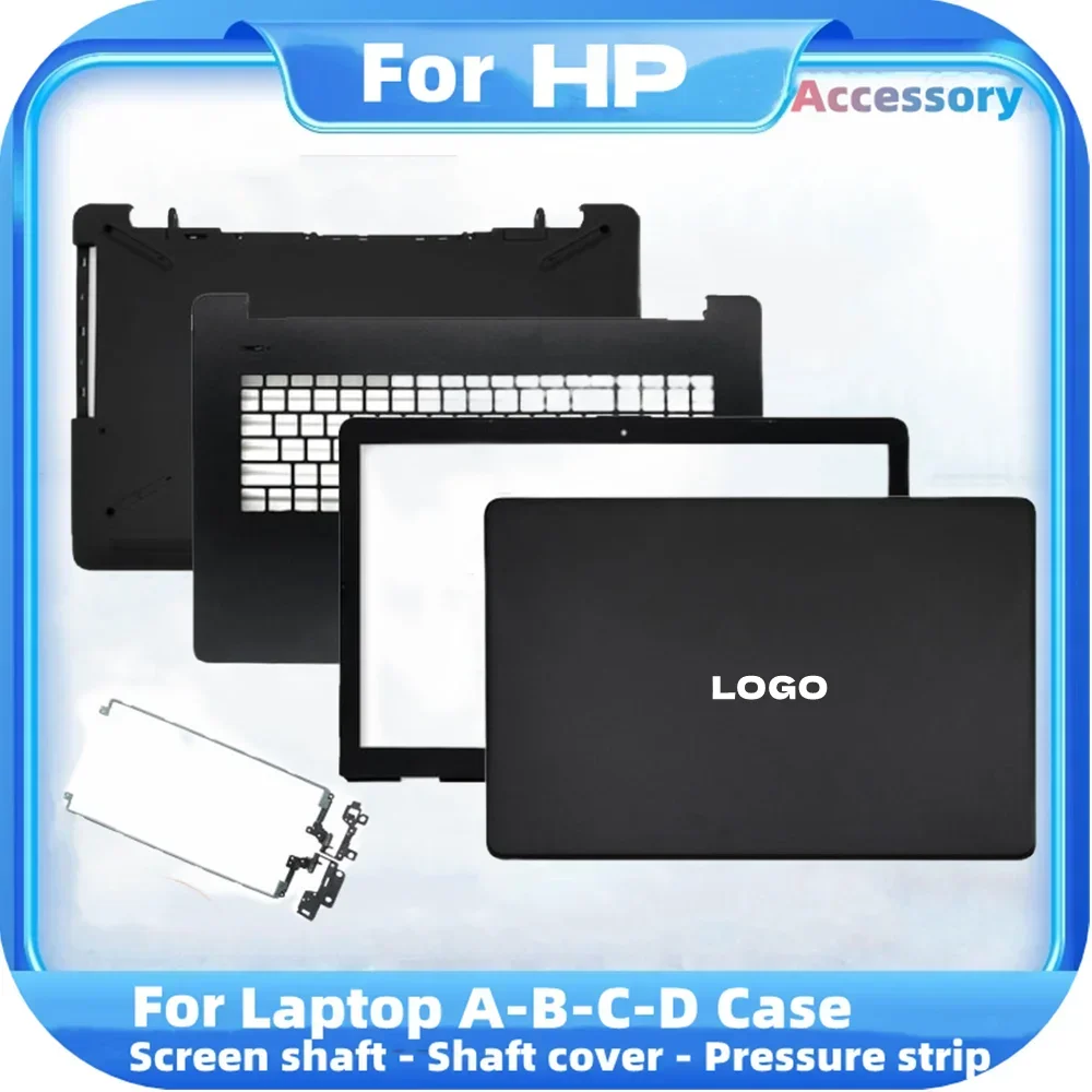 

New LCD Back Cover For HP 17-BS 17-AK 17G-BR TPN-W130 TPN-C129 Front Bezel/ Hinges/Palmrest/Bottom Case Housing Cover Black