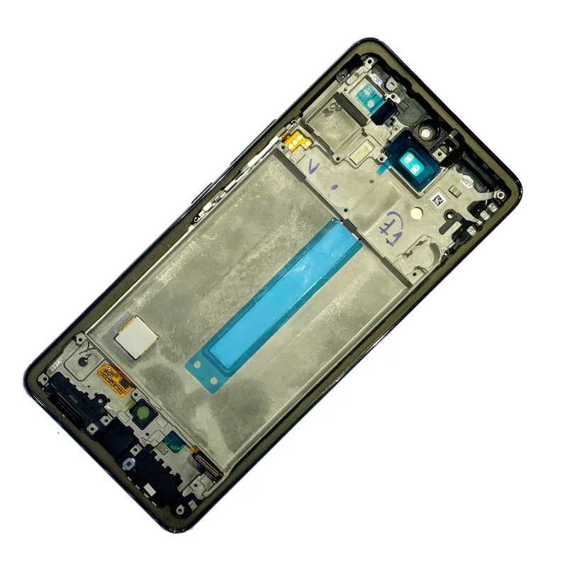 Super AMOLED A536 Display For Samsung A53 5G A536B A536U LCD Display Touch Screen With frame Fingerprint Digitizer Assembly